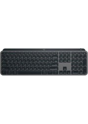 لوحة مفاتيح MX Keys S المتقدمة اللاسلكية المضيئة (الجرافيت) لوحة مفاتيح تخطيط إنجليزية دولية أمريكية لأجهزة الكمبيوتر التي تعمل بنظام Windows وLinux وChrome وMac