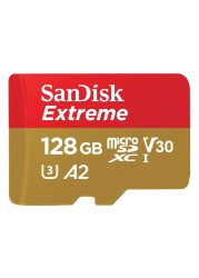 سانديسك إكستريم MicroSDXC UHS-1 بطاقة ذاكرة بسعة 128 جيغا