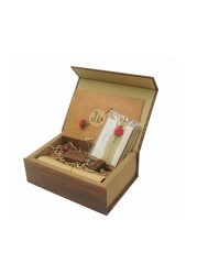 LONMAX 16GB USB Memory Disk Wooden USB Flash Drive USB 2.0 Thumb with Gift Box(16GB, HMFK+MWH)