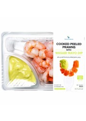 Cooked Peeled Prawns with Wasabi and Mayo Dip 150g