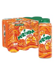 Mirinda Orange Carbonated Soft Drink 295ml Pack of 8