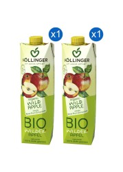 Hollinger Organic Wild Apple Juice, 1L Pack of 2