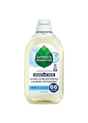Seventh Generation EasyDose Laundry Detergent, Ultra Concentrated: 66 Loads, Free &amp; Clear Designed for Sensitive Skin, 23.1 Fl Oz