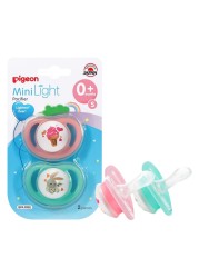 Pigeon Mini Light Pacifier 78262 Multicolour Pack of 2