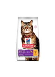 Hill&#39;s Science Plan Sensitive Stomach &amp; Skin Adult Cat Food with Chicken (1.5kg)