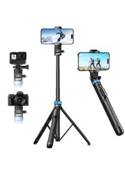 UBeesize 72&quot; Phone Tripod - Tripod for iPhone &amp; Selfie Stick with Phone Holder &amp; Remote - Upgraded, Stable &amp; Portable Stand for iPhone 16/15/14, Android, Cameras &amp; Action Cams