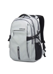 Arctic Hunter Travel Daypack Water Repellant Scratch Resistant 30L Backpack with Built In USB Headphone Port for Men and Women B00388 Grey