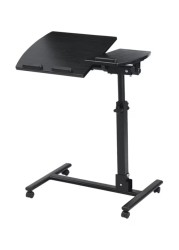 Langria Laptop Stand Rolling Cart Black
