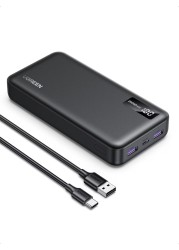 UGREEN Power Bank 20000mAh, 22.5W Portable Charger Fast Charging PD 3.0 USB C Input&amp;Output Battery Pack with Digital Display Include Cable for iPhone 8-16 Series, Galaxy S24U/S23, iPad, AirPods, etc
