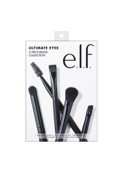 elf Ultimate Eyes 5Piece Brush Collection Makeup Brushes For Eyeshadow Eyeliner Eyebrows Made With Synthetic Bristles Vegan CrueltyFree