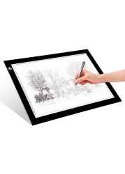 LitEnergy A4 LED Copy Board Light Tracing Box, Ultra-Thin Adjustable USB Power Artcraft LED Trace Light Pad for Tattoo Transferring, Drawing, Streaming, Sketching, Animation, Stenciling