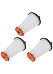 HASMX Vacuum Filter E2 Replacement for Electrolux Ergorapido EL2000 Stick Vacs &amp; Rapido EL800 Hand Vacuums, Vacuum Cleaner Filter Replaces Part Numbers: E2, Style 2, EF144, EL65521, EL65521A (3-Pack)