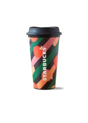 Starbucks Reusable Hot Drink Cup, Designed Pumpkin - Black (473ml)
