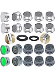 20 Sets of Faucet Aerators with Gaskets 2.2 GPM Plug-in Restrictor Replacement Parts for Bathroom or Kitchen Plug-in Aerators (stainless Steel and Green)