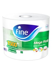 Fine Kitchen Tissue Roll 1500 Sheets X 1 Ply Of 325Meters Mega Roll