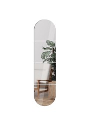 FVFVAHO Large Mirror Full Length Mirror Tiles, 4Pcs 12x12 Inch Full Body Mirrors, Acrylic Shatterproof Full Body Mirror for Wall, Standing Mirror Full Length, Over Door Mirror, Home Gym Mirror