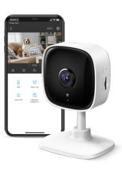 TP-Link Tapo 1080P Indoor Security Camera for Baby Monitor, Dog Camera w/Motion Detection, 2-Way Audio Siren, Night Vision, Cloud &amp; SD Card Storage, Works w/Alexa &amp; Google Home (Tapo C100)
