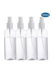 Generic-4 Pack 100ml Spray Bottles Fine Mist Transparent Empty Plastic Spray Bottles Refillable