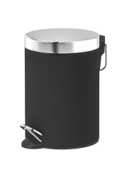 Waste Bin Soft Closing Lid Closes Smoothly And Quietly Dark Grey 3 L