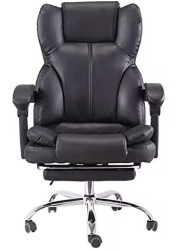 Karnak Boss Executive Office Chair Steel Structure, PU Leather 360 Swivel Desk Gaming Chair High Back &amp; Adjustable Height Computer Table Chair, Soft Foam Gaming Study Chair Lumbar Support, Kc64