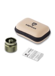 SOOYEAH Propane To Isobutane Converter Camping Hiking Backpacking Stove Adapter 1Lb Propane Cylinder Input and EN417 Lindal Valve Output for Coleman Style Propane Cylinder