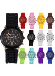 yunanwa 10 Pack Unisex Watches for Women Men Silicone Jelly Dress Watches Wholesale Assorted Lots Sets Bulk(10PCS-Color B)