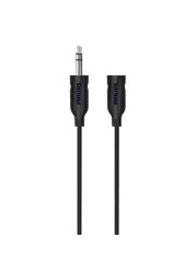 Philips SWA2528W/10 3.5mm Headphone Extension Cable 1.5m Black