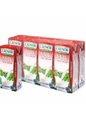 Lacnor Essentials Full Cream Milk 180ml Pack of 8