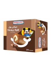 امريكانا ميكي رول شوكولاته 25 غرام حزمة من 24