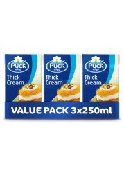 Puck Thick Cream 250ml Value Pack of 3