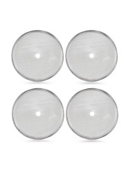Secura French Press Replacement Screens, Stainless Steel Reusable Mesh Filter for 34 Ounce, 1 Liter, 8 Cup Coffee Press, 4 Pack