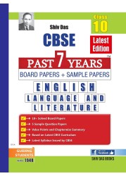 Shivdas Cbse Past 7 Years Solved Board Papers And Sample Papers For Class 10 English Language And Literature (As Per 2021 CBSE Reduced Syllabus) Paperback English By Panel Of Expert Teachers