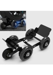 WANLIAN Flat Tire Boosters,Motorcycle/Ebike/Tricycle Flat Tire Wheel Puller Booster 5 Wheels Trailer Electric Emergency Help Self-Rescue Traile(Wheels Color Random)