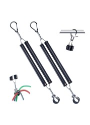 Dazakoot 16&rdquo; Double Tender Spring Kit, Dual Tender Spring for Suspending Trailer Air Line &amp; Electric Cords, Tender Spring Assembly with Hanger Bracket for Semi Trucks Tractors Trailers - 2PCS