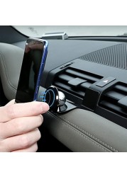 CHEYA Alumium Alloy Car Interior Center Console Dashboard Main CoPilot Air Vent Mobile Phone Holder for Land Rover Defender 110 2020 2021 2022 Car Accessories BLACK