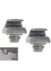 Poweka Sunvisor Clip Hook Replacement Compatible with 1998-2007 Accord 1996-2004 Civic 2007-2011 CR-V 1999-2010 Odyssey 2006-2011 Ridgeline, Replace 888217-S01-A01ZA Gray Pack of 2