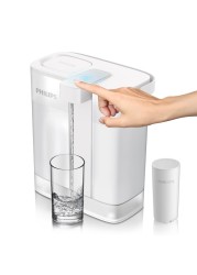 PHILIPS GoZero Nextgen Instant Water Filter Pitcher Rechargeable Battery MircoX Clean Technology 3L 12 Cups 1Lmin Fast Flow Countertop Filtered Water Purifier Jug for Tap Water 1 Filter