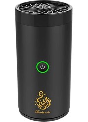 Generic Car Bukhoor USB Type-C Power Bakhoor Rechargeable Electric Mini Portable Incense Burner Black