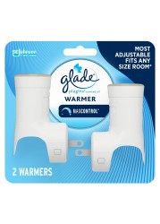 Glade PlugIns Air Freshener Warmer, Scented and Essential Oils for Home and Bathroom, Up to 50 Days on Low Setting, 2 Count
