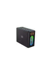 سماعة بورودو Soundtec Quantum 2.2 قناة، 80 واط صوت قوي، 12 ساعة وقت تشغيل، Bluetooth 5.0، وظيفة بنك الطاقة، مقاومة للماء IPX5، معادل متعدد النطاقات، بطارية 12000mAh - أسود
