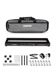 Ghost Fire Guitar Pedal Board with Built-in Isolated Power Supply Aluminum Alloy Effect Pedalboard with Carry Bag,PP series (PP1)