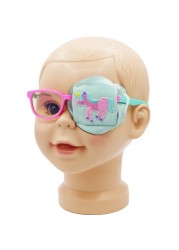 Astropic 3D Silk Eye Patch for Kids Girls Eye Patch for Glasses Medical Eye Patch for Children with Lazy Eye (Pink Unicorn, Left Eye)