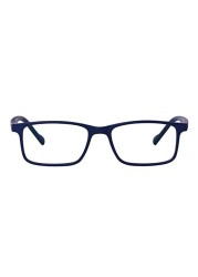 TOM OLIVER JUNIOR Blue Light Blocking Computer Screen Glasses - Anti Blue Light, Protection Eyewear for Children from Digital Screen Time for Boy&#39;s &amp; Girl&#39;s Age 5 - 12 (Rectangle, Blue)