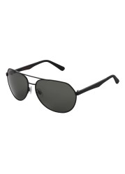 Dockers Men&#39;s Crew Sunglasses Aviator, Black, 61 mm