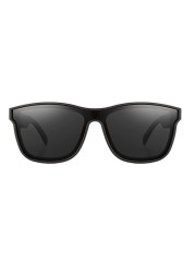 Meagtlva Smart Glasses for Men,Bluetooth Glasses with Voice Assistant,Bluetooth Sunglasses for All Smart Bluetooth Devices (Black Sunlens)