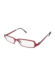 Harry Lary&#39;s Vernity For Ladies/Women Designer Full-Rim Shape Colorful Adjustable Nose Pads Eyeglasses/Spectacles (50-0-0, Crimson)