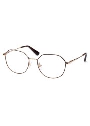 COLOSSEIN Fashion Vintage Optical Eyeglasses Frame for Women light Weight Stainless Steel Frame with Clear Lens Non-prescription - Gold/Brown