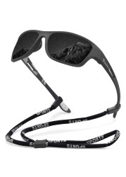 KUGUAOK Polarized Sports Sunglasses for Men Driving Cycling Fishing Sun Glasses 100% UV Protection Goggles