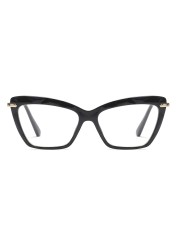 Womens Cat Eye Reading Glasses Fashion Crystal Eyewear Frame (Black, 1.25)