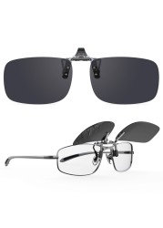 Goiteia Polarized sunglasses clip on over prescription glasses for men and women compact fit